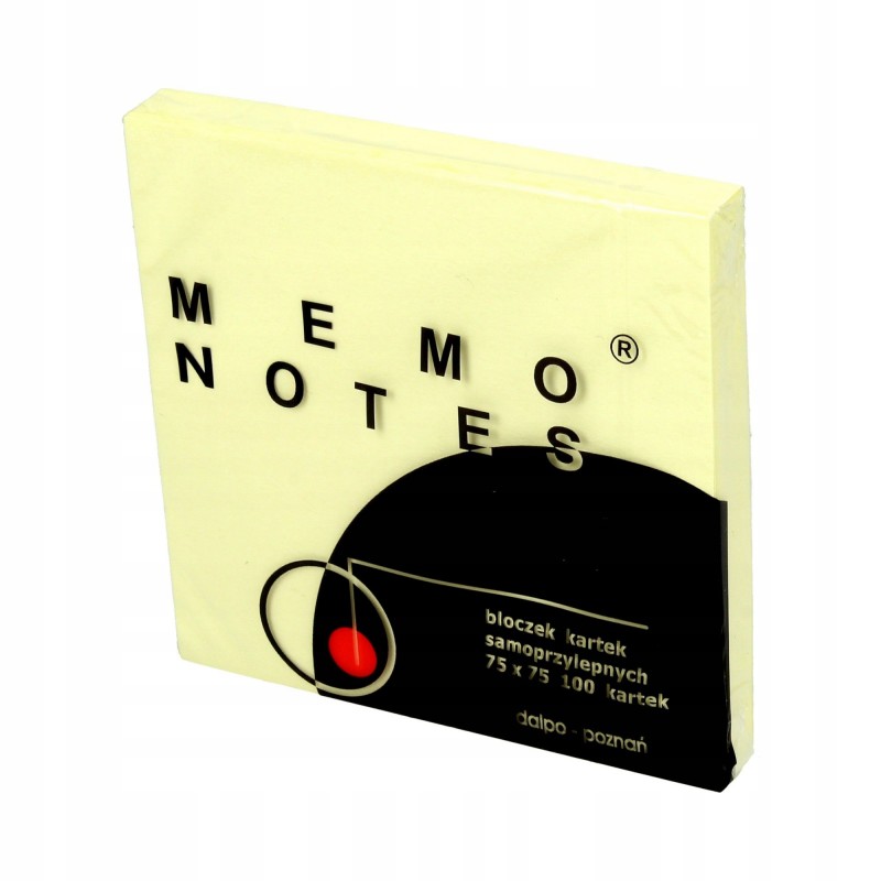 

Notes samoprzylepny 75x75 żółty Memo karteczki