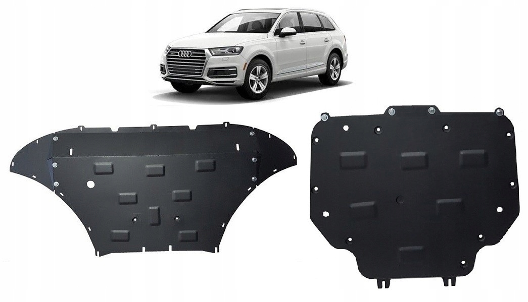 Комплект сталь захистів з низу VW Touareg III (2018-2024)