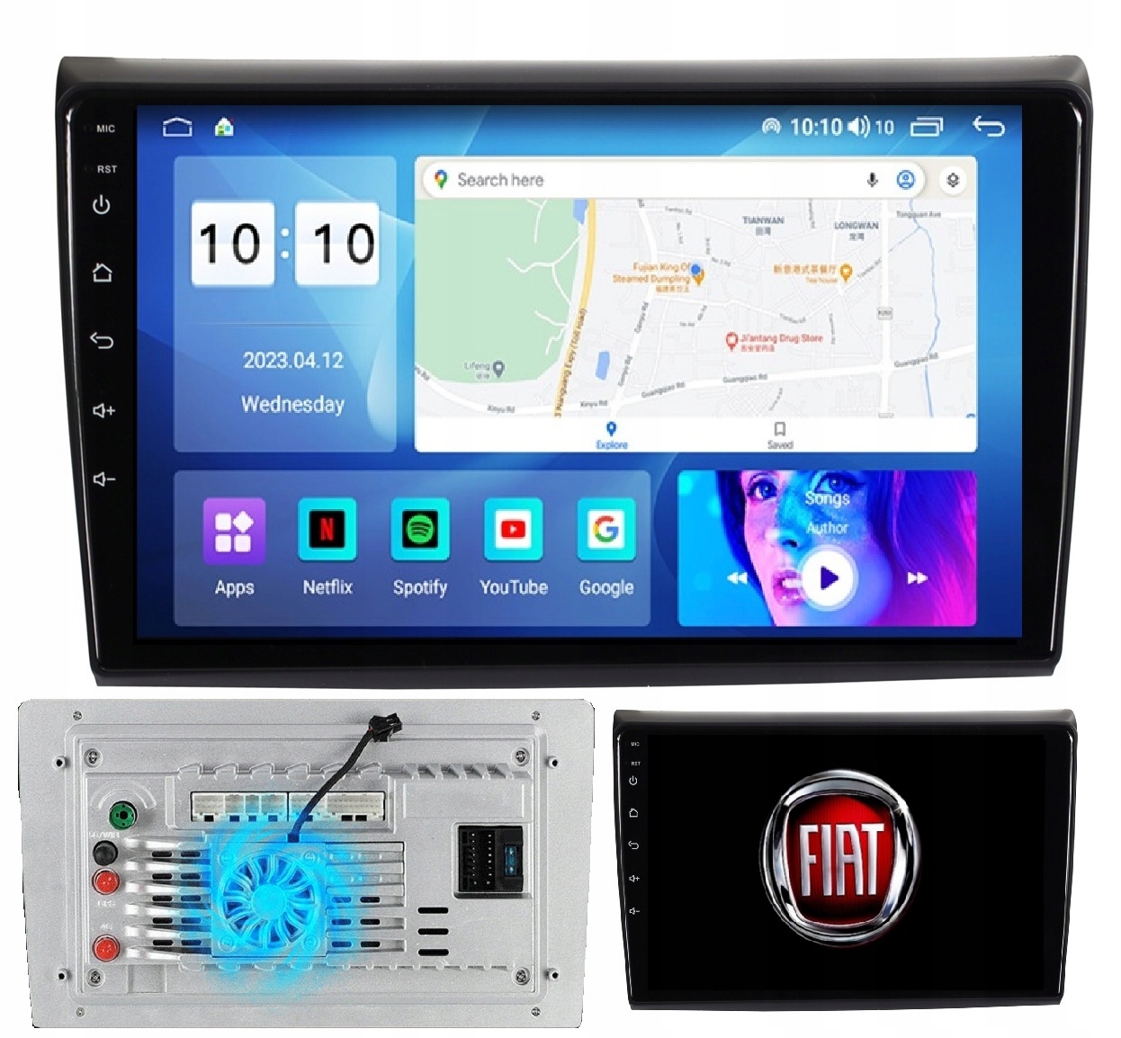 Radio Nawigacja Android Fiat Bravo 2007-2014 +wentylator 4/64GB