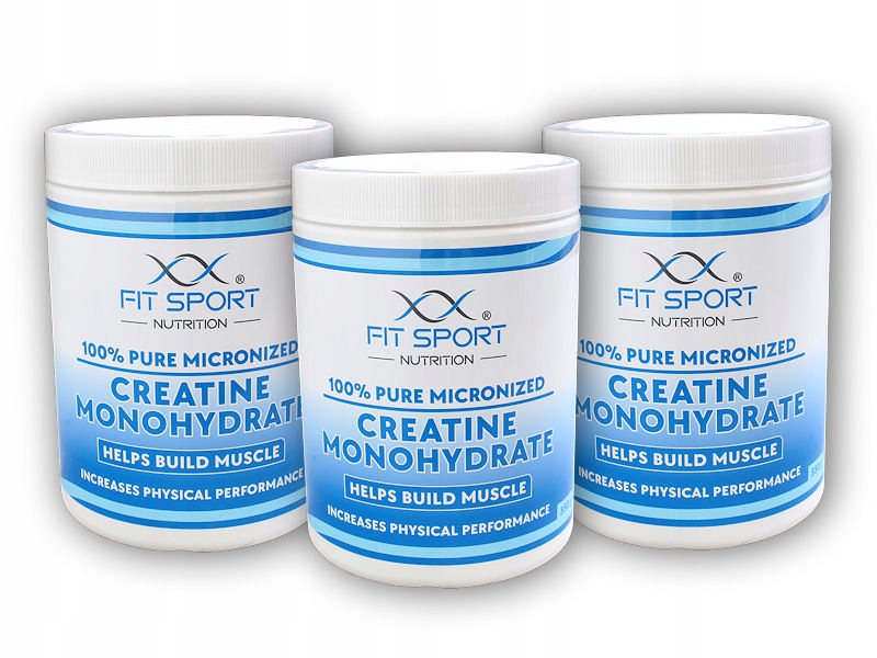 3x 100% Pure Micronized Creatine Monohydrate 550g