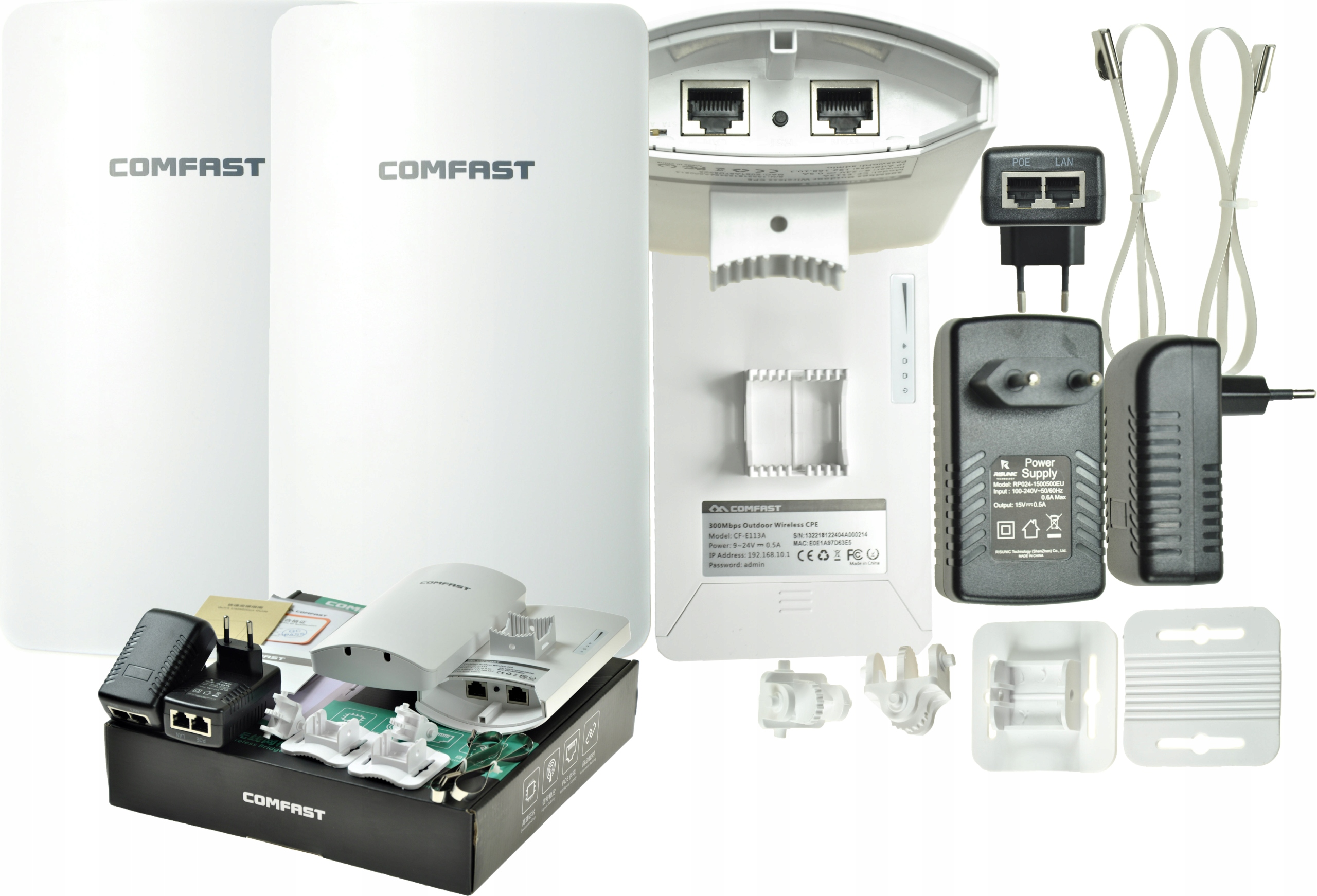 Most Cpe WiFi Access Point Punkt Dostępowy Dostępu Wi-fi Duży Zasięg 3km