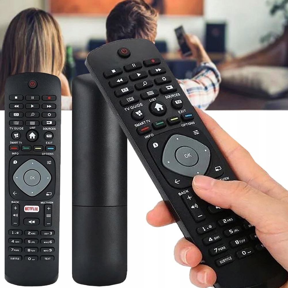 Pilot do TV Philips czarny bez baterii