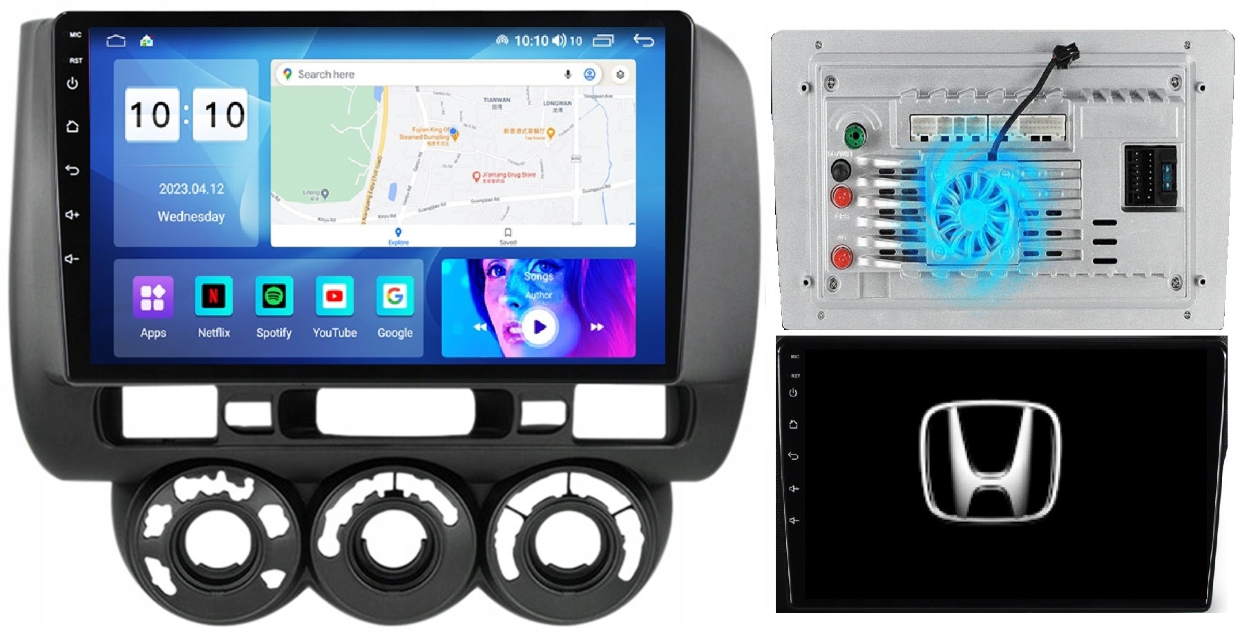 Radio Nawigacja Android Honda Jazz 2001-2008 Apple Carplay+kamera 8/128GB