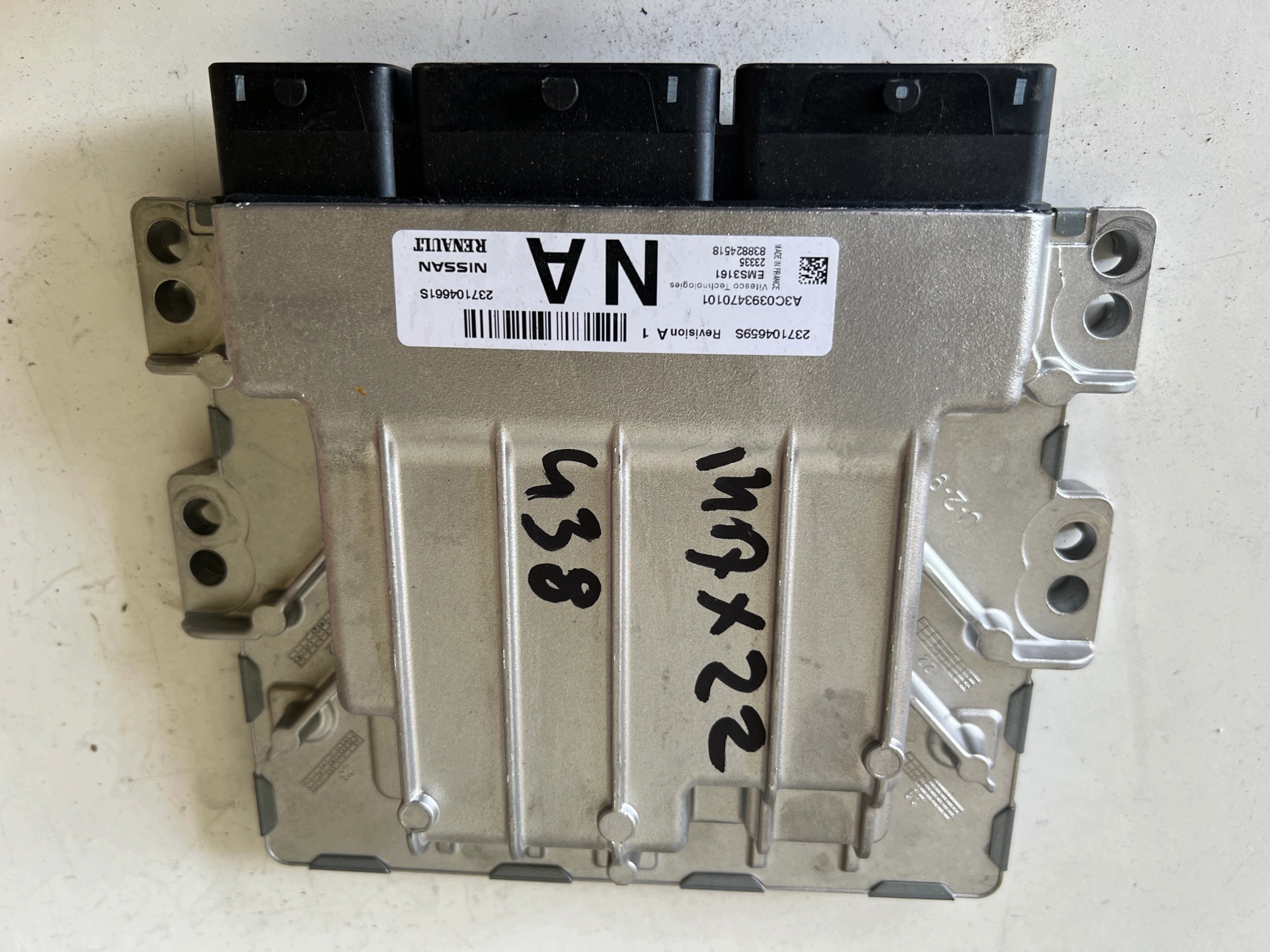 DACIA DUSTER H5H490 A3C0393470101 237104659S 237104661S ECU computer ORYGIN