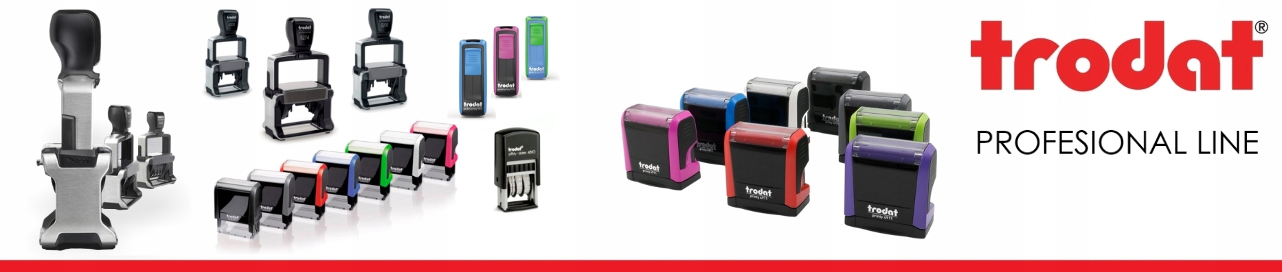 DATOWNIK PIECZĄTKA SŁOWNY PL CZARNY TRODAT 4810 Format daty polski