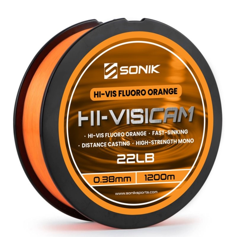 Sonik Żyłka Hi-visicam 18LB 1200M (0.35mm) Orange