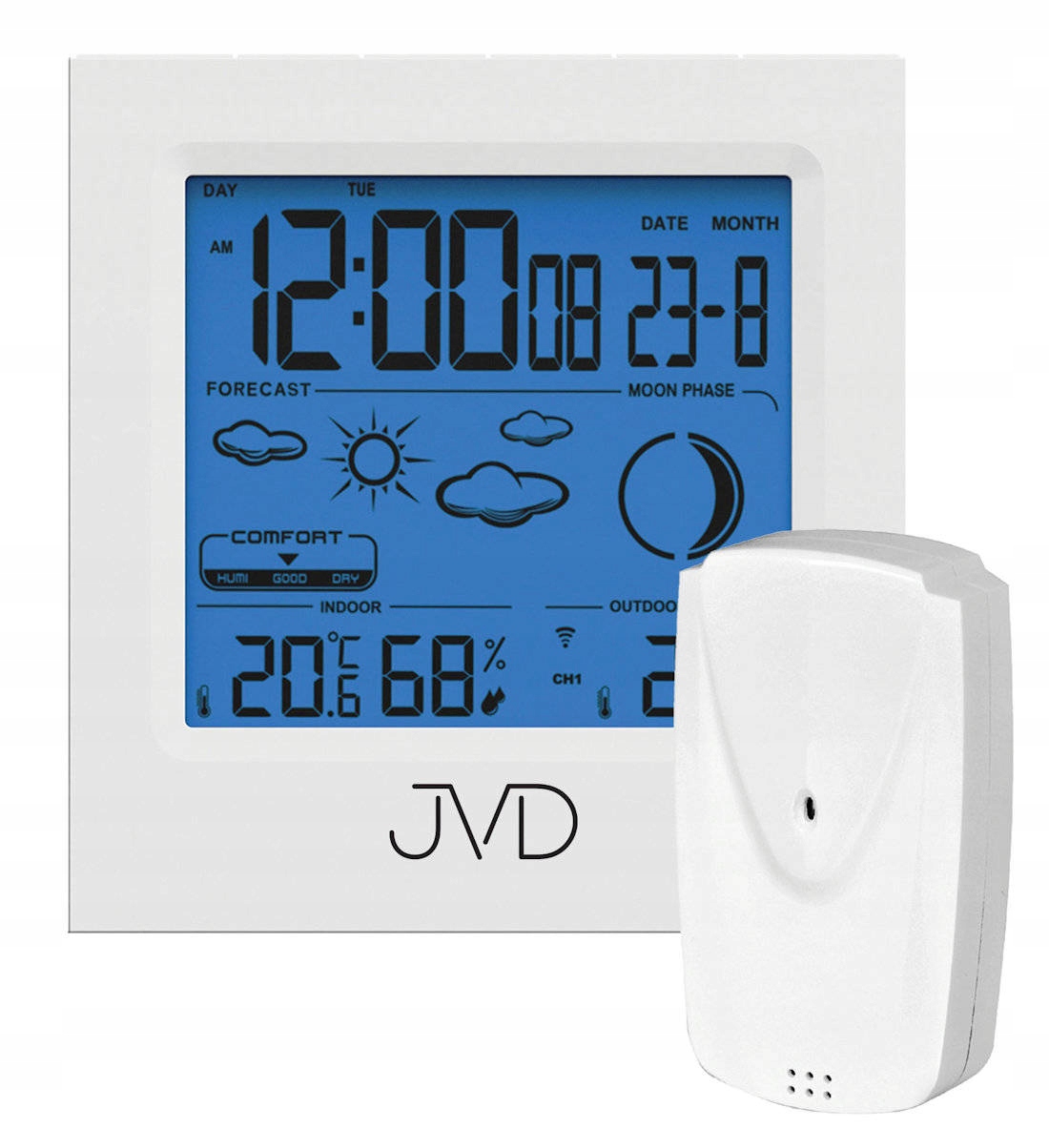 Přehledná Meteorologická Stanice Jvd RB672.2 Alarm Sonda Dcf