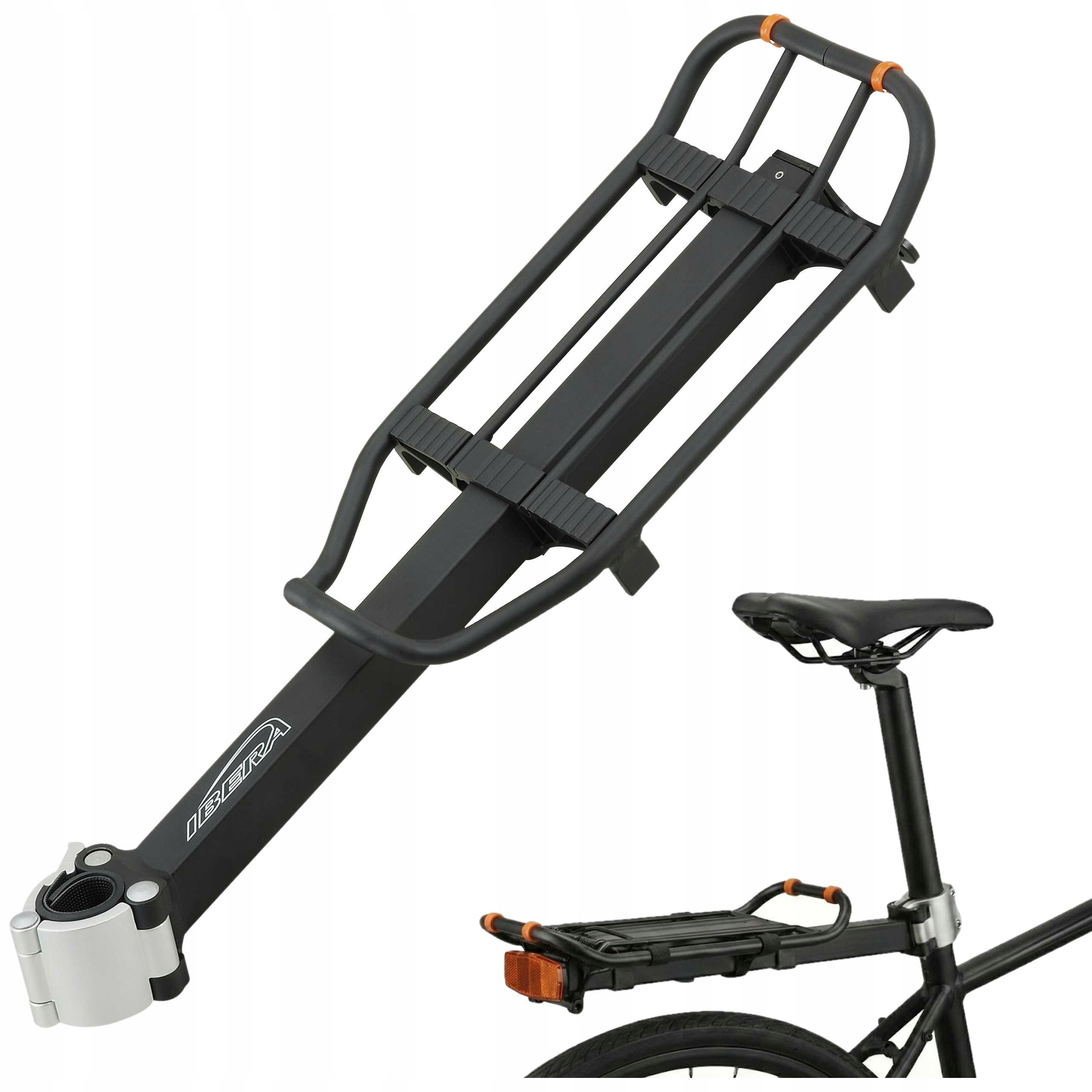 Bagażnik Rowerowy Do Sztycy Ibera PakRak IB-RA6 Mini 10kg Aluminium Lekki