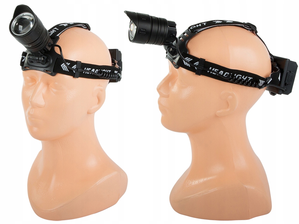 LATARKA CZOŁOWA BAILONG LED XHP360 POWERBANK ZOOM MOCNA CZOŁÓWKA NA GŁOWĘ Model T51-P360