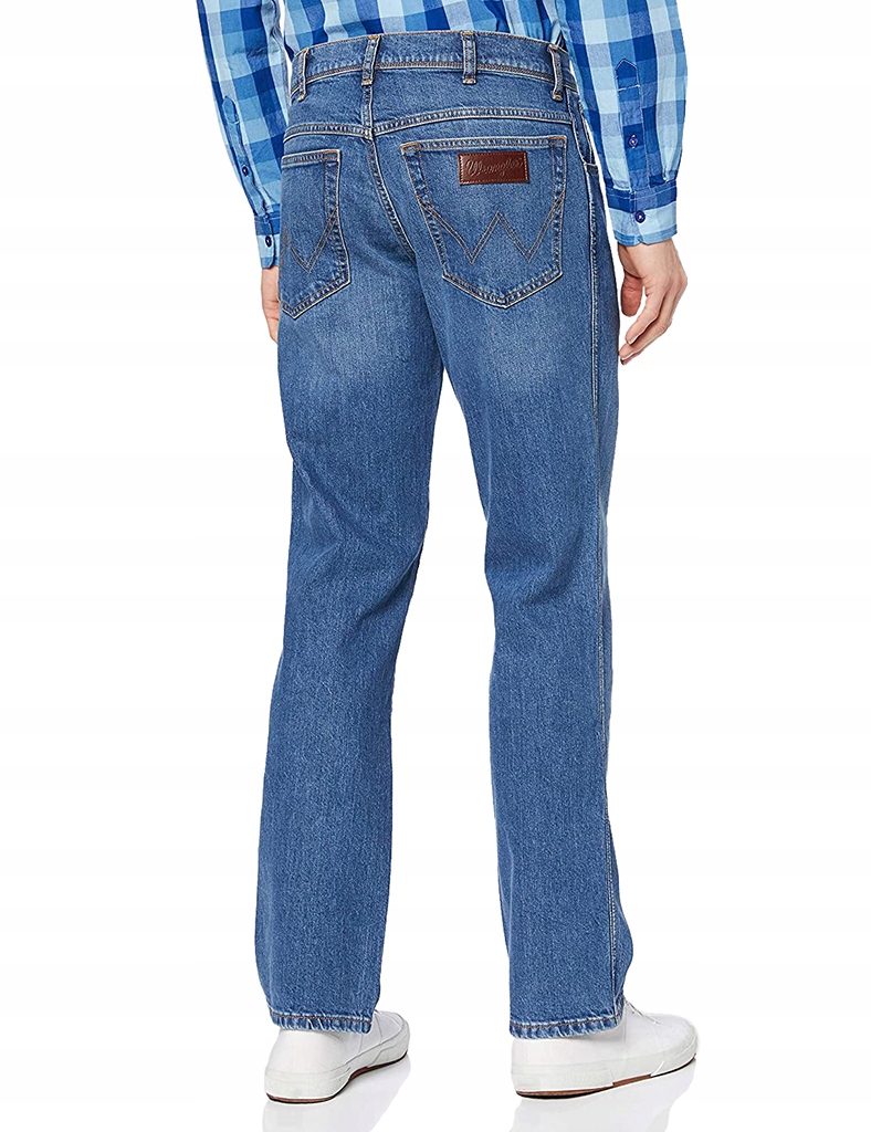 Wrangler TEXAS WORN BLUE MĘSKIE JEANSY W36 L32 Model Texas
