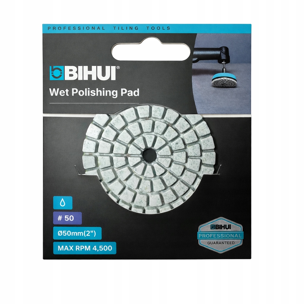 BIHUI MINI PAD DO POLEROWANIA NA MOKRO P50 50mm