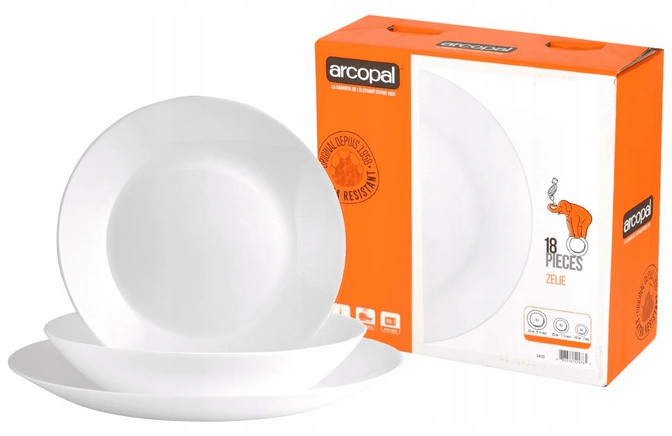 

Zestaw komplet serwis obiadowy Zelie 18el Arcopal