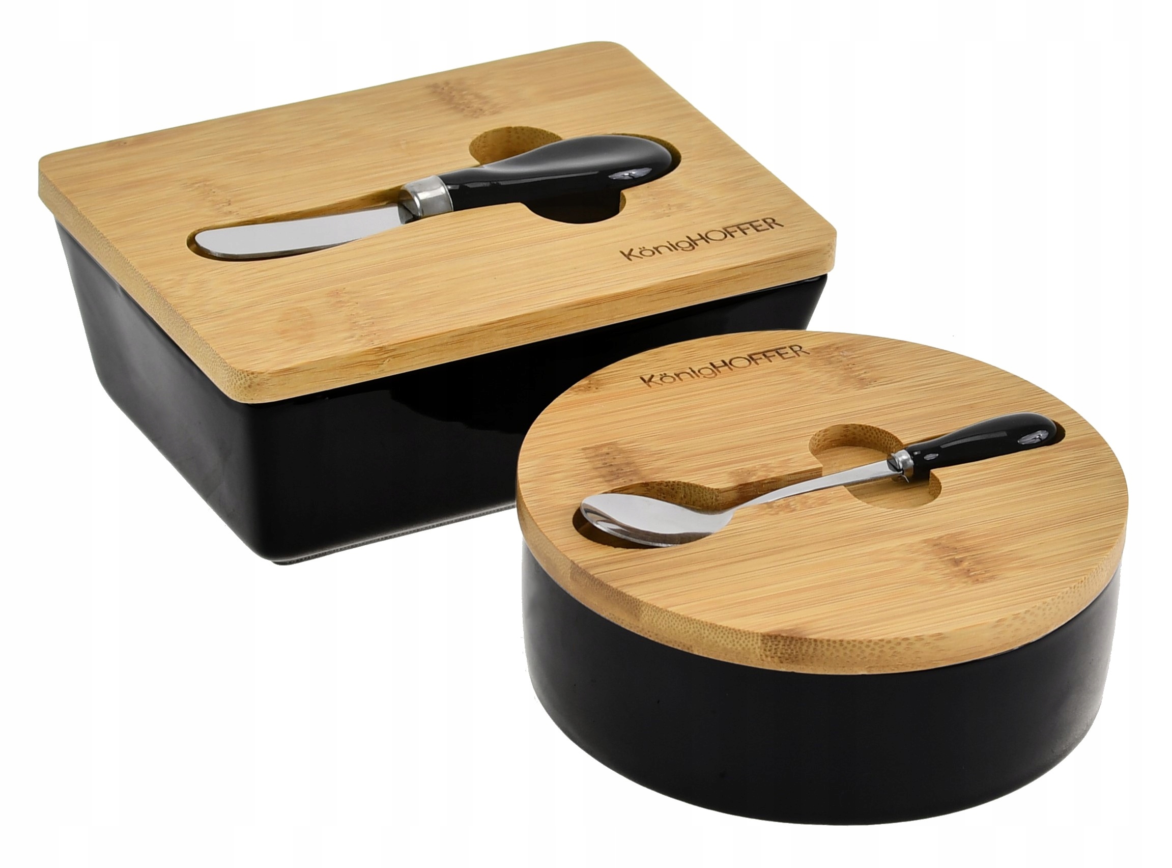 

Zestaw Maselniczka z Nożem Cukiernica z Łyżeczką