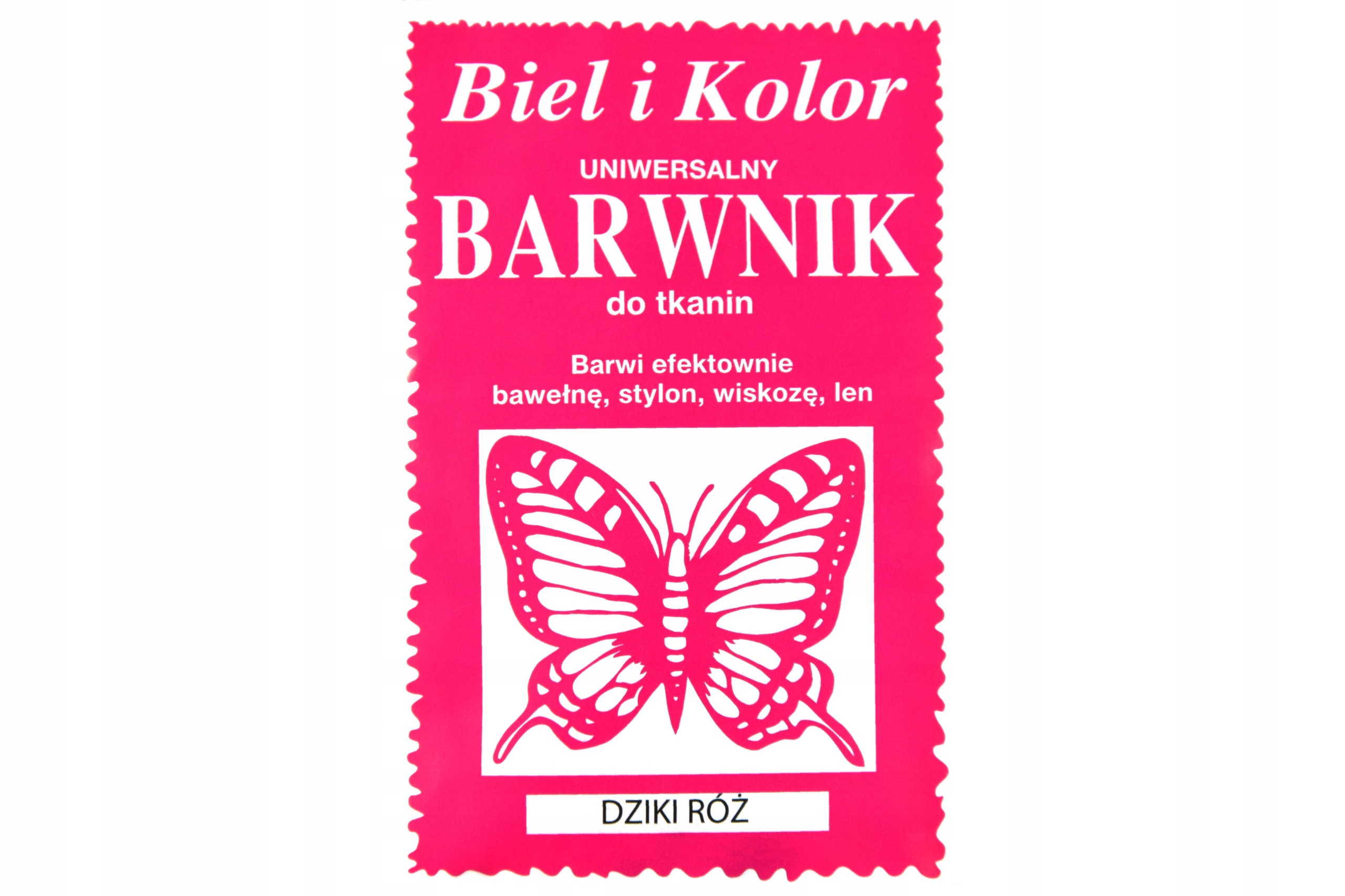 

Barwnik do tkanin Biel i kolor dziki róż