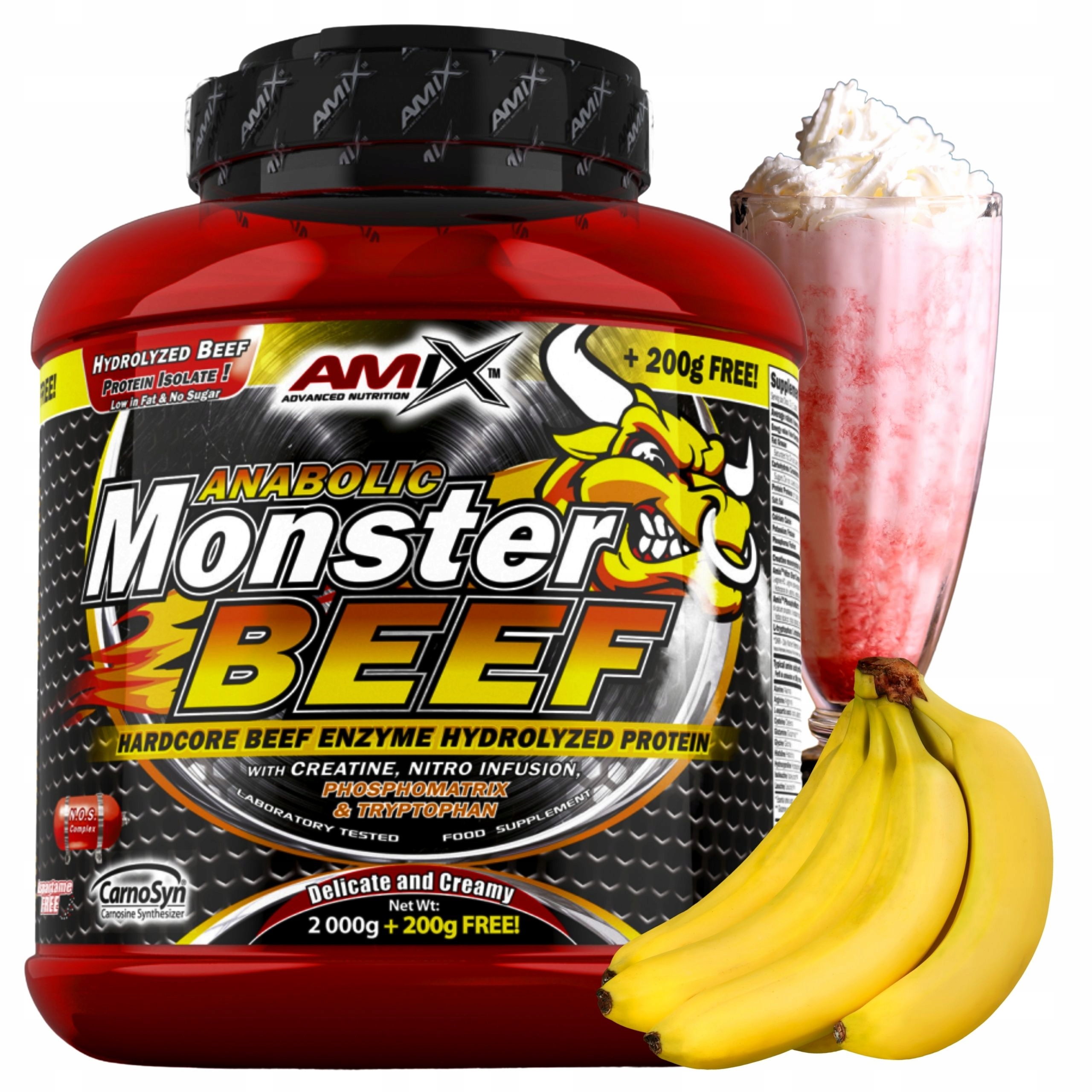 Amix Anabolic Monster Beef Protein Hydro Beef 90% Bílkoviny 2.2 kg