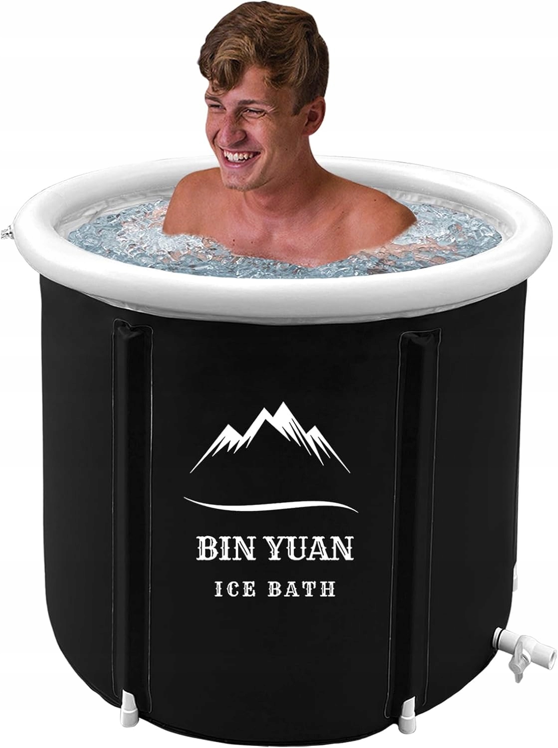 Prenosná nafukovacia ľadová vaňa B&y 80x80 cm pre relaxáciu a regeneráciu