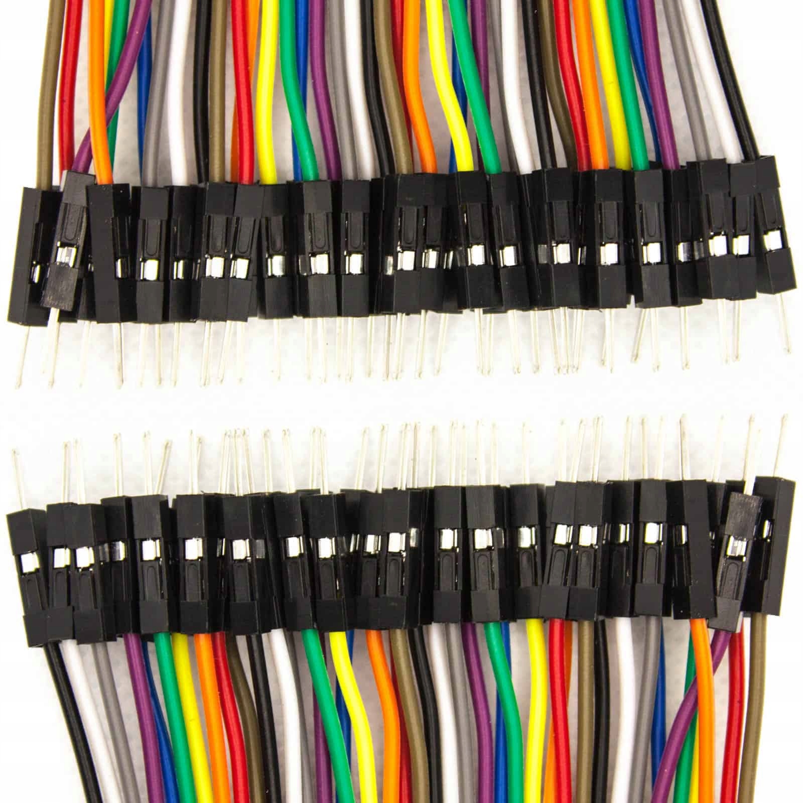 

Przewody połączeniowe 20cm 40szt męsko-męskie