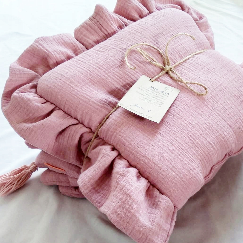 pościel muślin organic wypełnienie 100x70 FALBANKA Kolor dominujący inny kolor