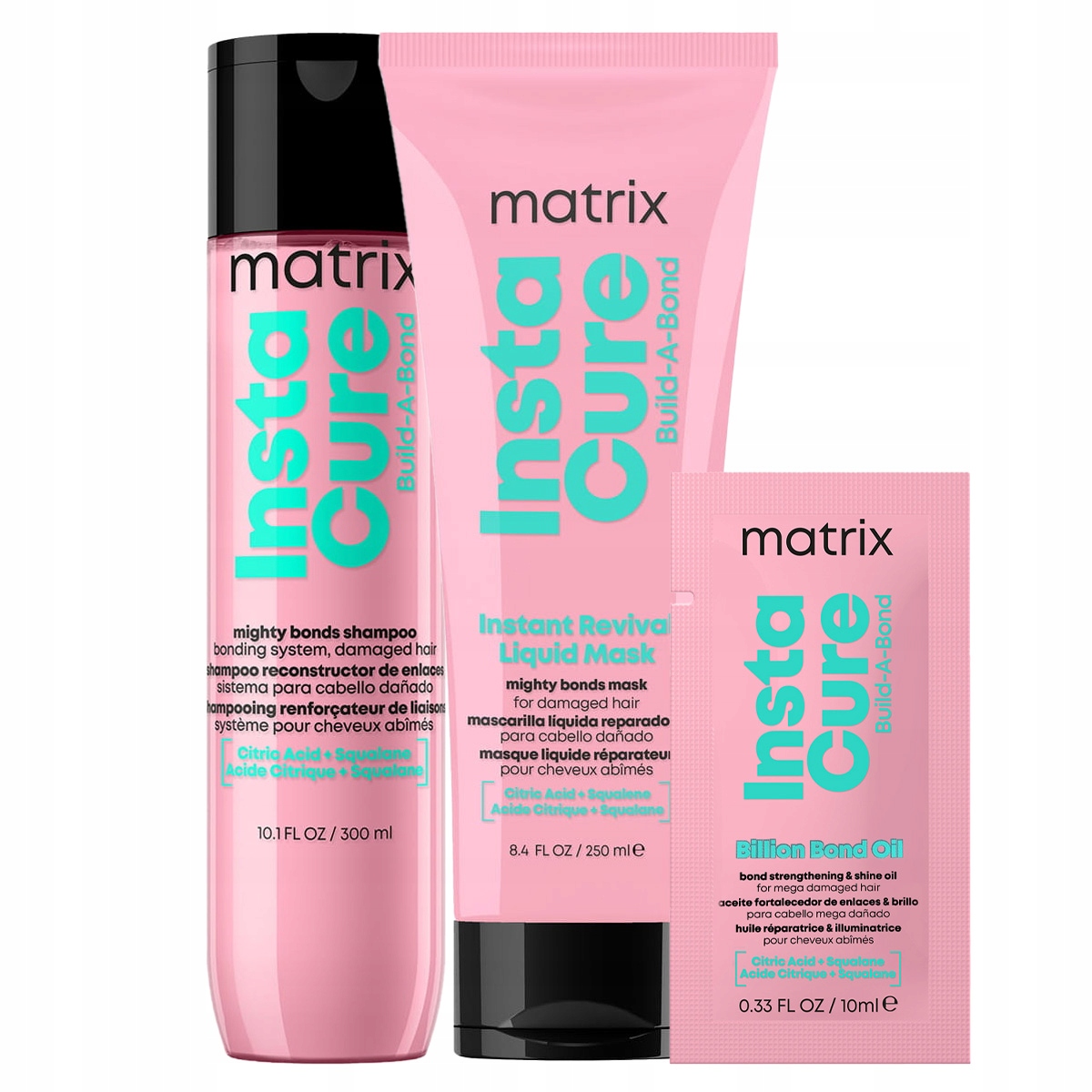 Matrix InstaCure Build-a-Bond szampon i maska do włosów zniszczonych