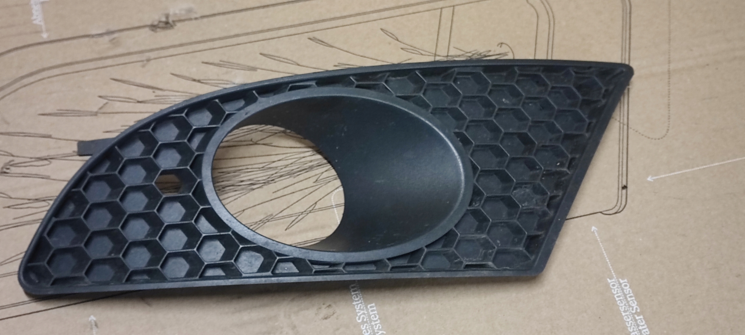 SEAT LEON II TOLEDO III grid of a bumper left front