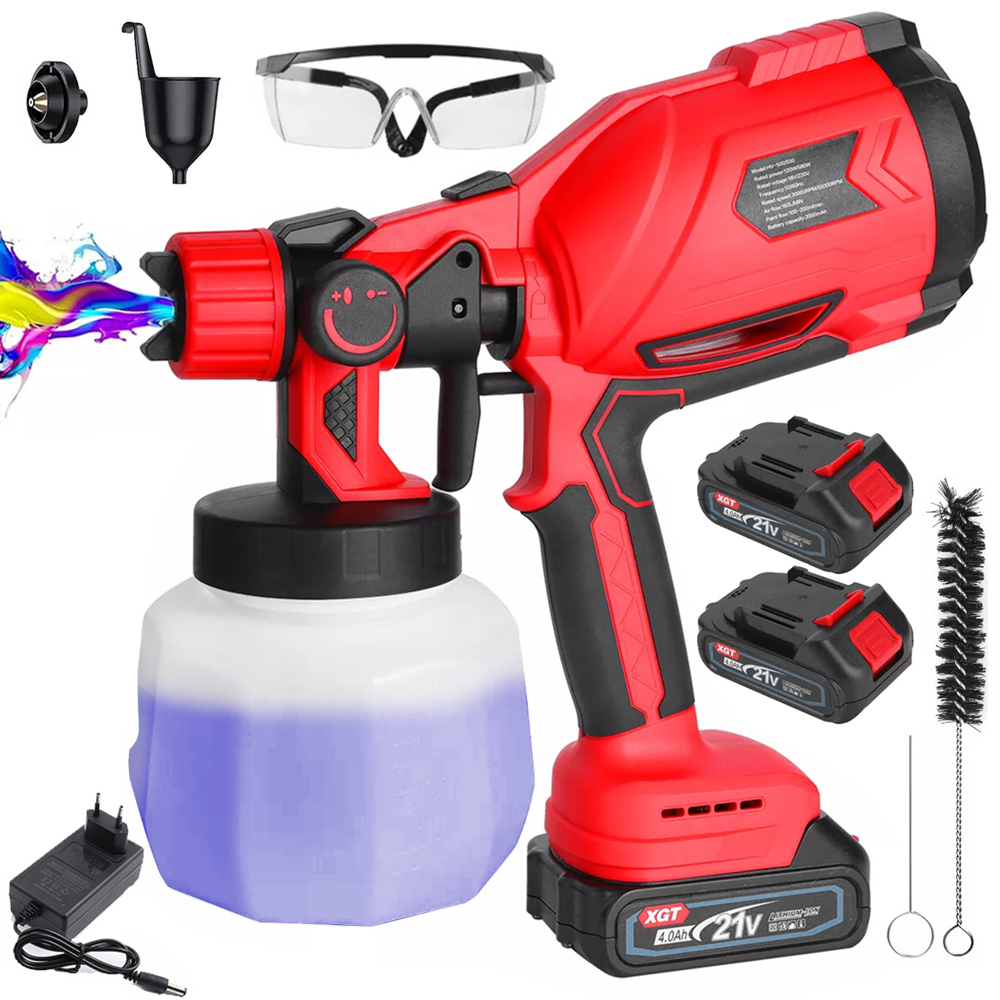 Bezdrátová Malířská Pistole 1.8 MM 800 ML Na Stěny Okenních Dveří