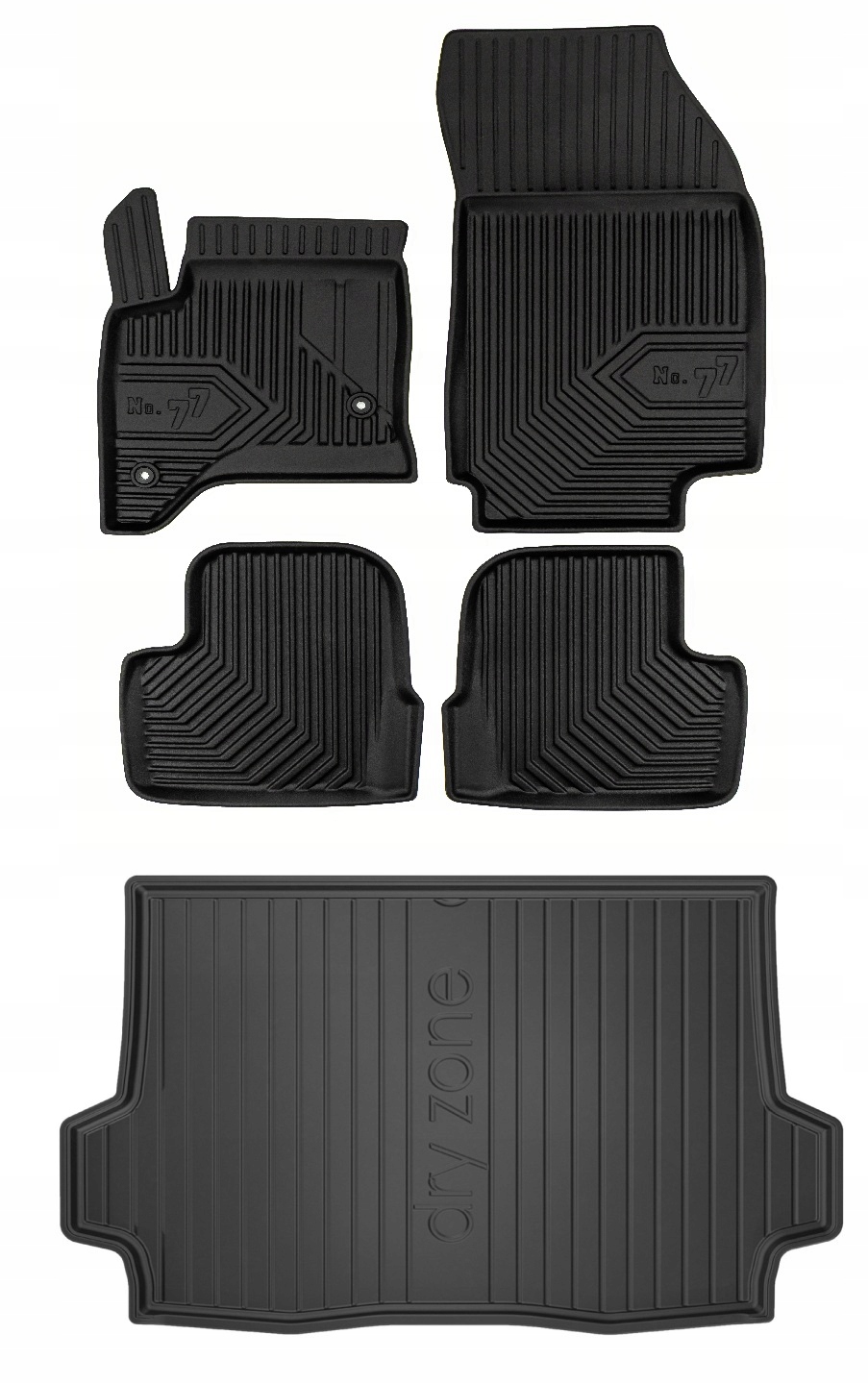 Set 77 Gumové koberce a rohože Alfa Romeo Junior Ibrida od 2024- g
