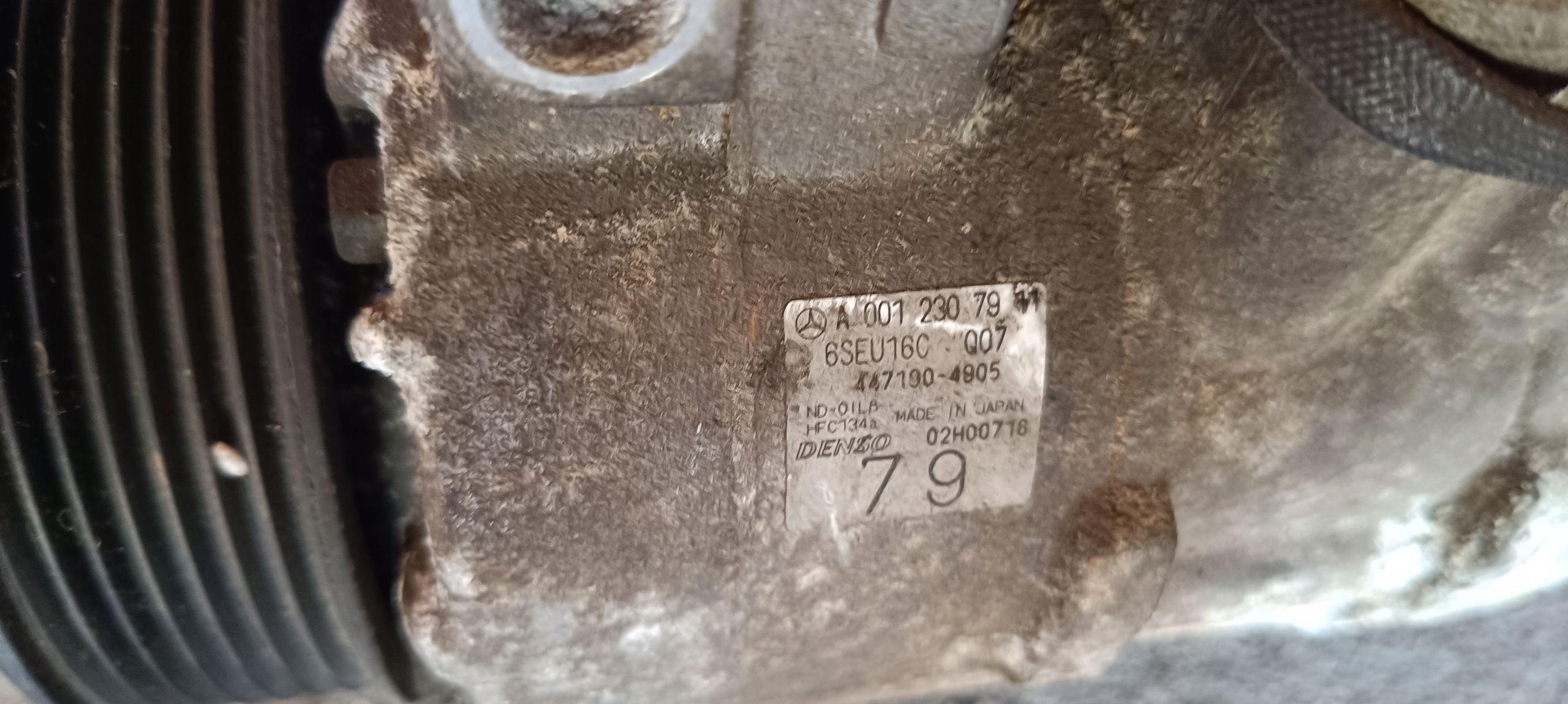 Kompresszor a klímának Mercedes CLK 320 CDI A0012307911