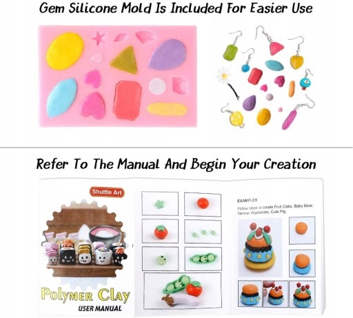 Polymer Clay, do modelowania 50 kolorów DIY Marka bez marki