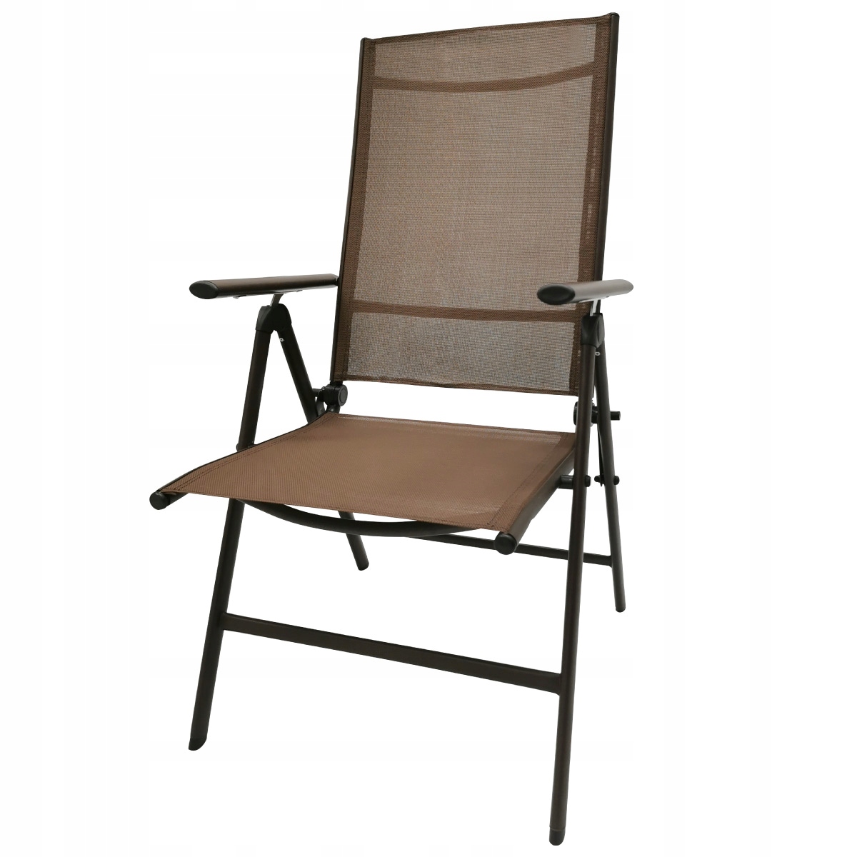 MOCNE SKŁADANE KRZESŁO OGRODOWE REGULOWANE TARAS