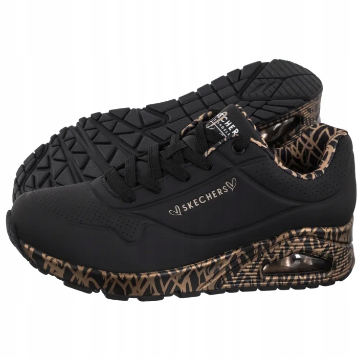 Tenisky Skechers Uno Loving Love Black/Rose Gold 155506/BKRG