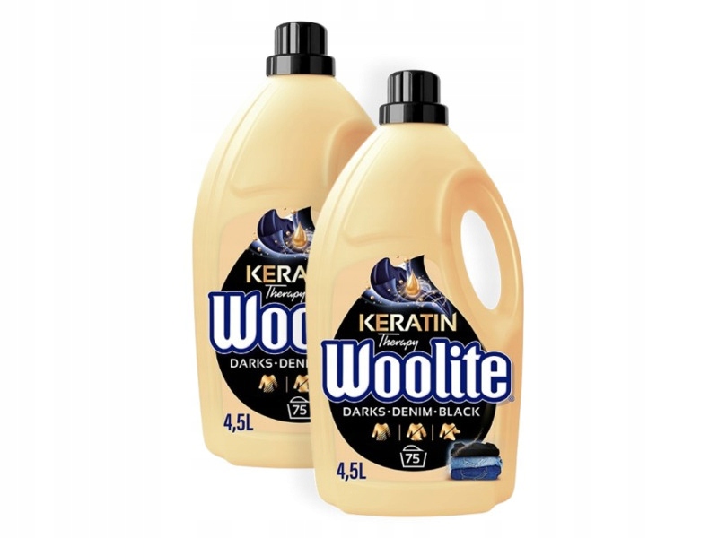 Płyn do prania Woolite Keratin Therapy Czarny 2 x 4500 ml