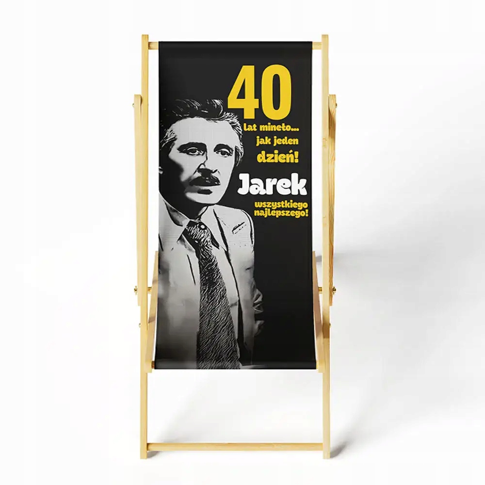 Leżak dla 40-atka na urodziny Stan opakowania oryginalne