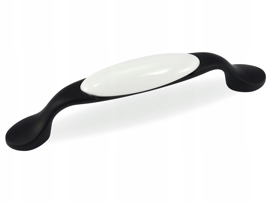 

Uchwyt Meblowy Czarny Biała Porcelana 96 MM 1002