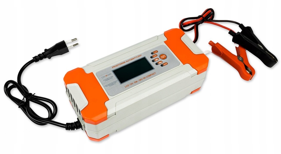 

Prostownik automatyczny Volt 12/24V 10/5A LCD