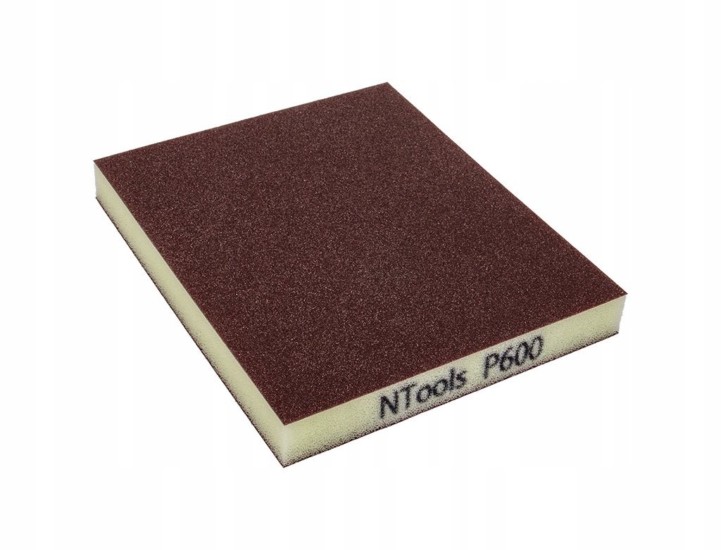NTools App Gsd dwustronna gąbka ścierna P600 120x100x13mm wodoodporna 1szt