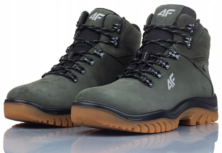 Pánské Boty 4F Zimní Trekking Hory OBMH257 43S Zelené Teplé vel. 42