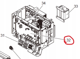 476402 S70E56315H Control Pcb Základná Doska Mitsubishi