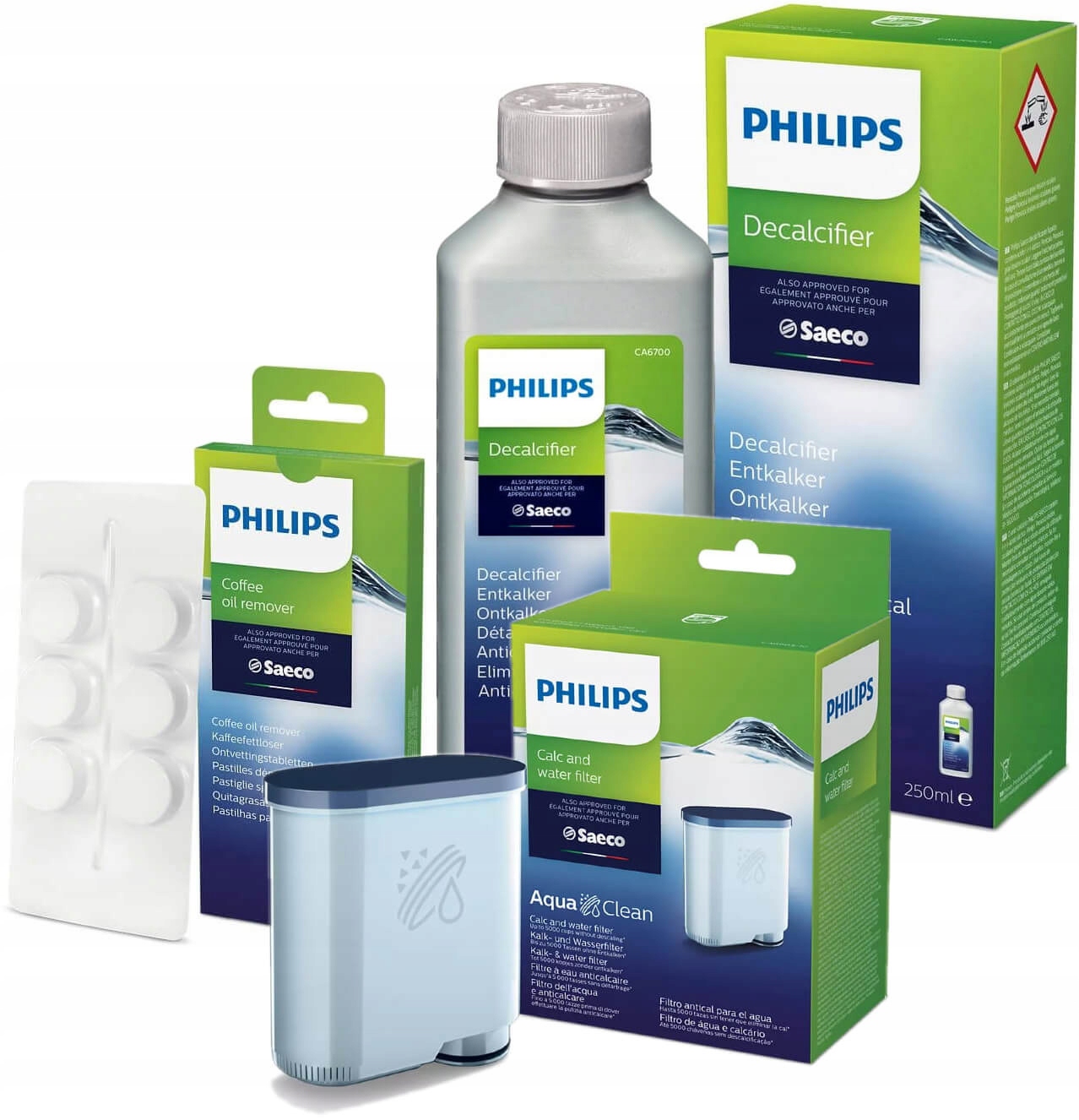 

Zestaw Saeco Philips Filtr Odkamieniacz Tabletki