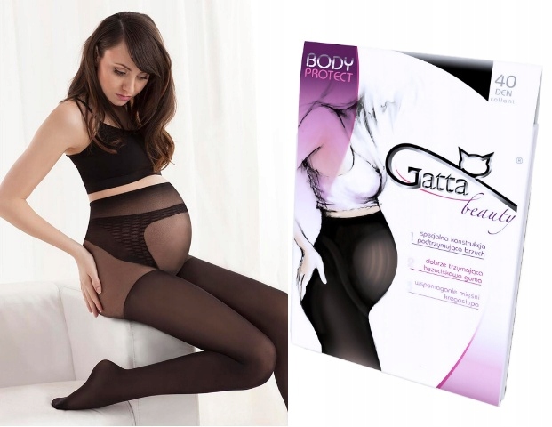 

Uk. Gatta Rajstopy Ciążowe Body Protect 40 Den r-2