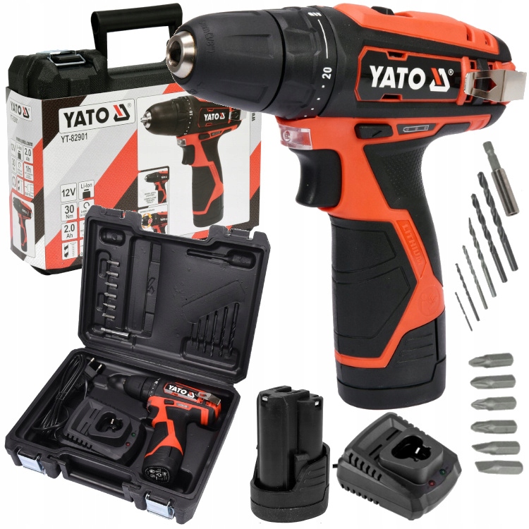 Yato Wiertarko Wkrętarka Akumulatorowa 12V 2,0AH