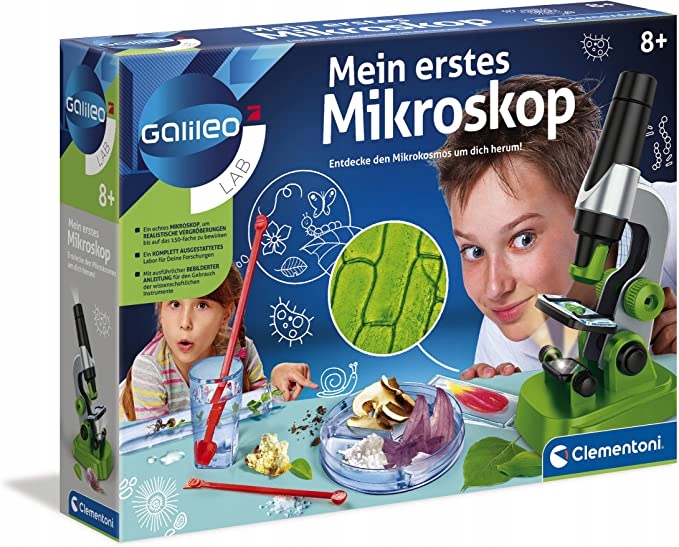 Mikroskop dziecięcy Clementoni Galileo Lab - NIEMIECKI