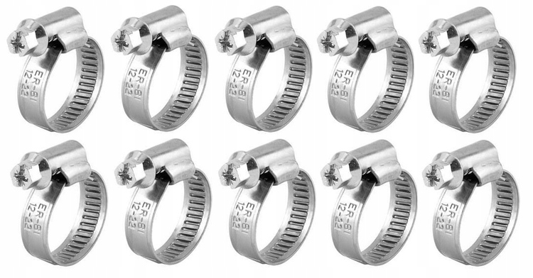OPASKA OBEJMA ZACISKOWA ŚLIMAKOWA CYBANT NIERDZEWNA SOLIDNA 12-22mm 10 SZT EAN (GTIN) 8680193109128