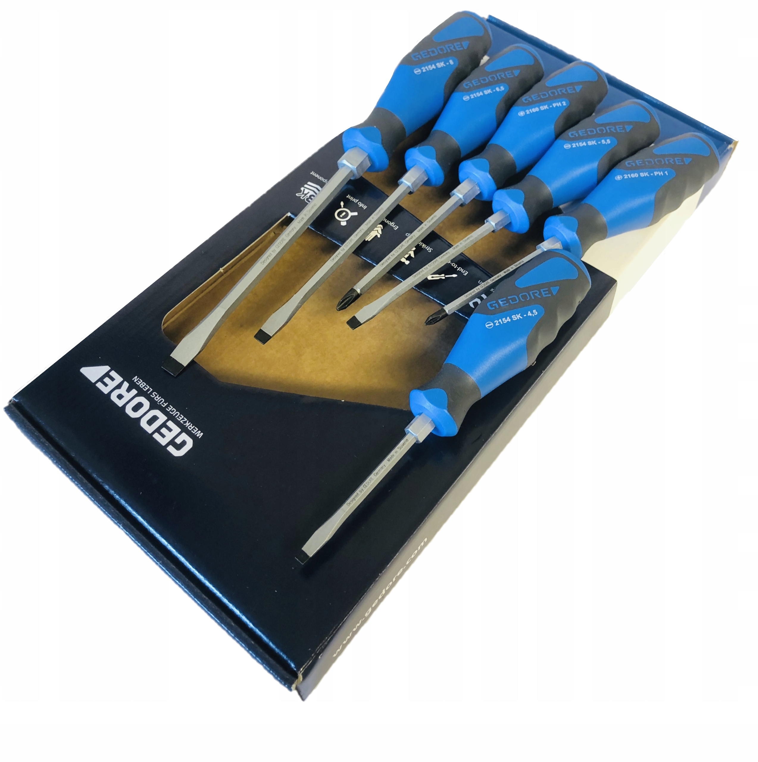 

Gedore Wkrętaki śrubokręty do pobijania zestaw