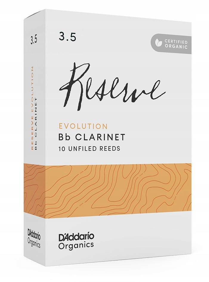 Evolution Reserve DAddario Organic ladičky pro klarinet č. 3.5 10 ks