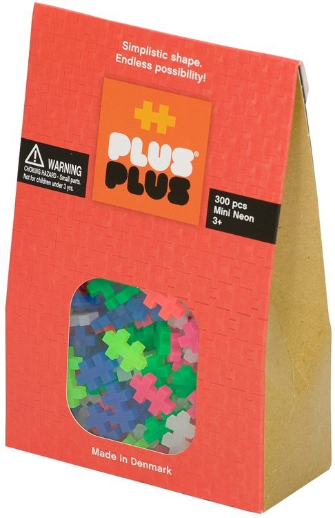 Klocki Konstrukcyjne Mini Neon 300 Sztuk Plus-Plus