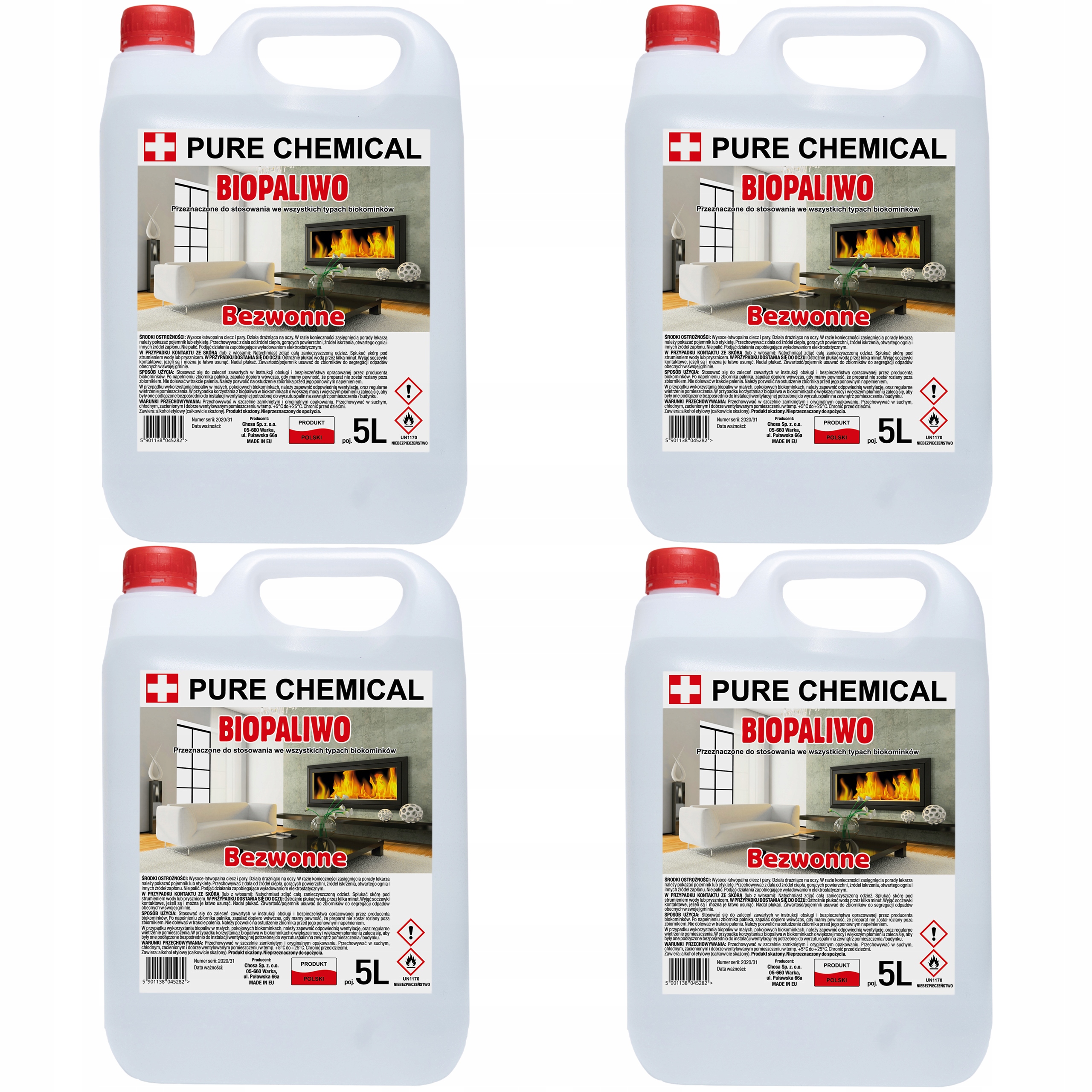 Biopalivo Do Krbu Bio Palivo Bio Etanol Bez Dymového Sadzu Atest 20 l (4x5 l)