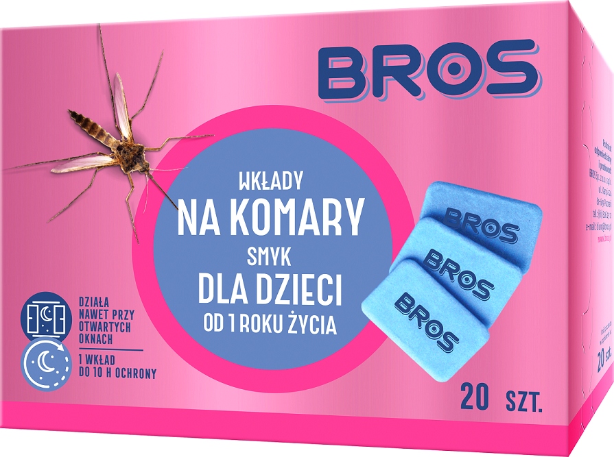 

Bros wkłady do Elektro na komary dla dzieci 20szt.