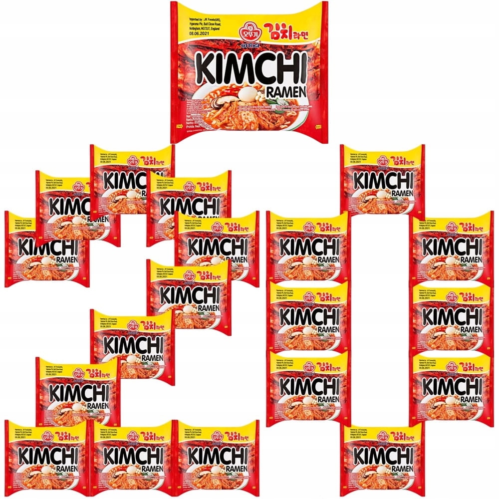 20x Zupka Koreańska Błyskawiczna Makaron Ramen Kimchi Hot Ostra 120g Ottogi