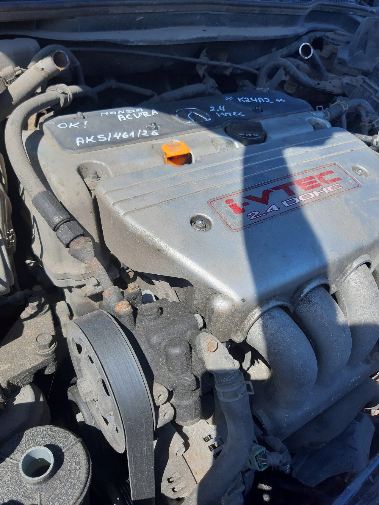 engine HONDA ACURA 2.4 and-VTEC K24A2