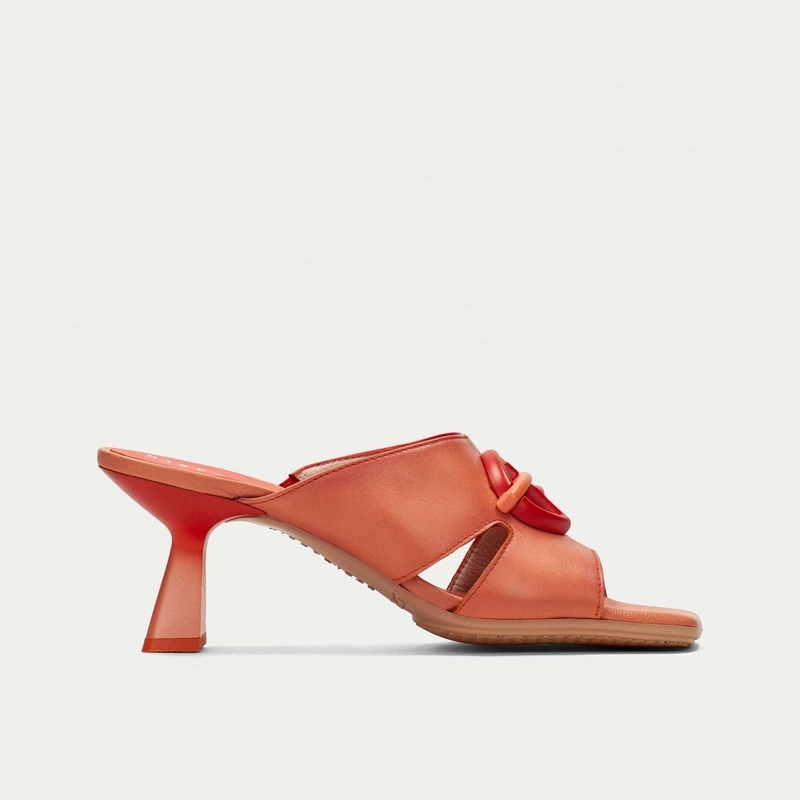 Španělské nazouváky na podpatku Hispanitas HV253875 Korálové 37